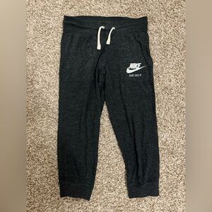 Nike XS Charcoal Joggers with Logo